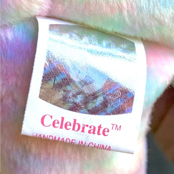 2001 4385 Celebrate Retired Teddy Bear Ty 15th Anniversary Beanie Baby - Picture 7 of 8